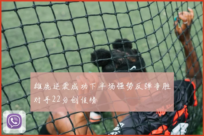 雄鹿逆袭成功下半场强势反弹净胜对手22分创佳绩